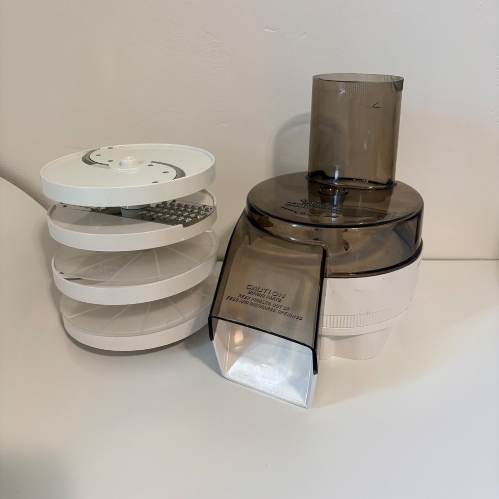 Vintage Oster Regency Food Processor Attachment 957-8F Slicing Shredding Discs